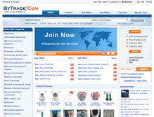 Tablet Screenshot of bytrade.com